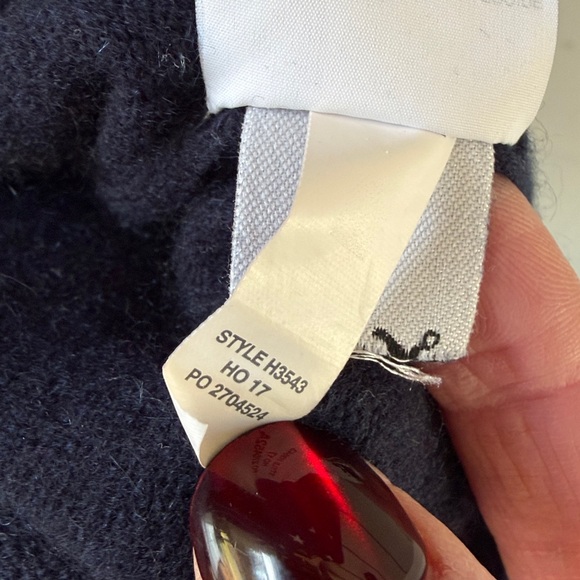 J. Crew 100% Cashmere Women's Navy Star Sweater - Picture 4 of 5